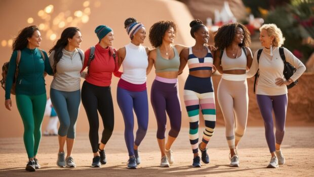 Women in leggings
